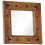 Solid acacia wood mirror 50x50 cm by , Mirrors - Ref: Foro24-246307, Price: 57,87 €, Discount: %