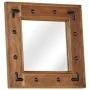 Solid acacia wood mirror 50x50 cm by , Mirrors - Ref: Foro24-246307, Price: 57,87 €, Discount: %