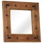 Solid acacia wood mirror 50x50 cm by , Mirrors - Ref: Foro24-246307, Price: 57,87 €, Discount: %