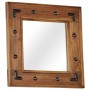 Solid acacia wood mirror 50x50 cm by , Mirrors - Ref: Foro24-246307, Price: 58,71 €, Discount: %