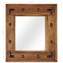 Solid acacia wood mirror 50x50 cm by , Mirrors - Ref: Foro24-246307, Price: 58,71 €, Discount: %