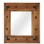 Solid acacia wood mirror 50x50 cm by , Mirrors - Ref: Foro24-246307, Price: 57,87 €, Discount: %