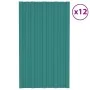 Dachpaneel aus grünem feuerverzinktem Stahl, 12 Einheiten, 80x45 cm. von , Decke - Ref: Foro24-317199, Preis: 54,75 €, Rabatt: %