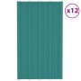 Dachpaneel aus grünem feuerverzinktem Stahl, 12 Einheiten, 80x45 cm. von , Decke - Ref: Foro24-317199, Preis: 55,88 €, Rabatt: %