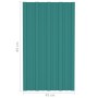 Dachpaneel aus grünem feuerverzinktem Stahl, 12 Einheiten, 80x45 cm. von , Decke - Ref: Foro24-317199, Preis: 55,88 €, Rabatt: %