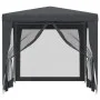 Partyzelt mit 4 Wänden aus anthrazitgrauem HDPE-Netzstoff, 2,5x2,5m. von , Zelte und Pavillons - Ref: Foro24-319224, Preis: 7...