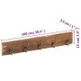 Entryway coat rack with 5 hooks made of recycled wood, 100x2.5x15 cm by , Hat and coat racks - Ref: Foro24-321950, Price: 40,...