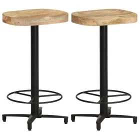 Küchenhocker 2 Stück Massivholz aus Mangoholz 66 cm von , Küchenhocker - Ref: Foro24-321965, Preis: 116,31 €, Rabatt: %