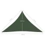 Dunkelgrünes HDPE Segelvorzelt 160 g/m² 3,5x3,5x4,9 m von vidaXL, Sonnenschirme - Ref: Foro24-311477, Preis: 20,92 €, Rabatt: %