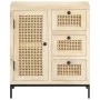 Massiver Holzschrank aus Mangoholz und Naturrohr 60x35x70 cm von , Sideboards - Ref: Foro24-323508, Preis: 151,42 €, Rabatt: %