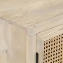 Massiver Holzschrank aus Mangoholz und Naturrohr 60x35x70 cm von , Sideboards - Ref: Foro24-323508, Preis: 152,71 €, Rabatt: %
