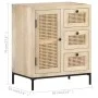 Solid mango wood and natural cane sideboard 60x35x70 cm by , Sideboards - Ref: Foro24-323508, Price: 151,43 €, Discount: %