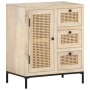 Massiver Holzschrank aus Mangoholz und Naturrohr 60x35x70 cm von , Sideboards - Ref: Foro24-323508, Preis: 152,71 €, Rabatt: %