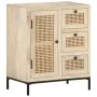 Solid mango wood and natural cane sideboard 60x35x70 cm by , Sideboards - Ref: Foro24-323508, Price: 151,43 €, Discount: %