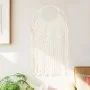 Macramé wall decoration made of cotton, 40x80 cm by , Decorative upholstery - Ref: Foro24-324000, Price: 45,68 €, Discount: %