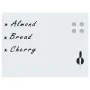 White glass magnetic wall board 80x60 cm by , White boards - Ref: Foro24-30112, Price: 60,92 €, Discount: %