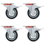 Drehbare Rollen mit doppelten Bremsen, 4 Stück, 75 mm. von , Materialhandhabung - Ref: Foro24-143443, Preis: 24,89 €, Rabatt: %