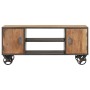 Massives recyceltes Holz-TV-Möbel 110x30x49 cm von , TV-Möbel - Ref: Foro24-323515, Preis: 256,24 €, Rabatt: %
