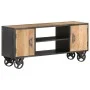 Solid recycled wood TV stand 110x30x49 cm by , TV Furniture - Ref: Foro24-323515, Price: 251,90 €, Discount: %