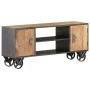 Solid recycled wood TV stand 110x30x49 cm by , TV Furniture - Ref: Foro24-323515, Price: 251,90 €, Discount: %