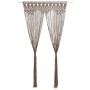 Graue Taupe-Makramee-Baumwollvorhang 140x240 cm von , Vorhänge und Gardinen - Ref: Foro24-323983, Preis: 57,41 €, Rabatt: %