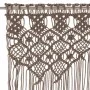 Macramé cotton curtain in gray taupe 140x240 cm by , Curtains and curtains - Ref: Foro24-323983, Price: 48,61 €, Discount: %