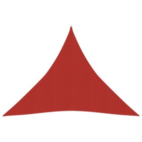 Toldo de vela HDPE rojo 160 g/m² 4x4x4 m