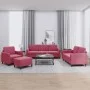 Juego de sofás 4 piezas terciopelo rojo tinto de , Sofás - Ref: Foro24-3201948, Precio: 694,89 €, Descuento: %