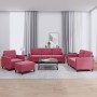 Juego de sofás 4 piezas terciopelo rojo tinto de , Sofás - Ref: Foro24-3201948, Precio: 706,99 €, Descuento: %
