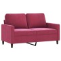 Juego de sofás 4 piezas terciopelo rojo tinto de , Sofás - Ref: Foro24-3201948, Precio: 706,99 €, Descuento: %