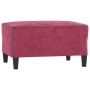 Juego de sofás 4 piezas terciopelo rojo tinto de , Sofás - Ref: Foro24-3201948, Precio: 706,99 €, Descuento: %