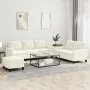 3-piece cream velvet sofa set with cushions by , Sofas - Ref: Foro24-3201534, Price: 585,70 €, Discount: %
