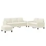 3-piece cream velvet sofa set with cushions by , Sofas - Ref: Foro24-3201534, Price: 585,70 €, Discount: %