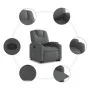 Dark gray fabric reclining and lift chair by , Armchairs - Ref: Foro24-3204369, Price: 278,61 €, Discount: %