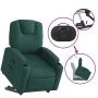 Dark green fabric reclining and lift chair by , Armchairs - Ref: Foro24-3204374, Price: 283,10 €, Discount: %