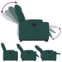 Verstellbarer Aufstehsessel aus dunkelgrünem Stoff von , Sessel - Ref: Foro24-3204374, Preis: 272,08 €, Rabatt: %