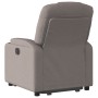 Verstellbarer Aufstehsessel aus grauem Taupe-Stoff. von , Sessel - Ref: Foro24-3204376, Preis: 267,43 €, Rabatt: %