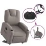 Verstellbarer Aufstehsessel aus grauem Taupe-Stoff. von , Sessel - Ref: Foro24-3204376, Preis: 279,97 €, Rabatt: %