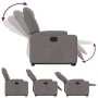 Reclining and elevating armchair in gray taupe fabric by , Armchairs - Ref: Foro24-3204376, Price: 279,97 €, Discount: %