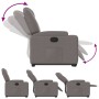 Verstellbarer Aufstehsessel aus grauem Taupe-Stoff. von , Sessel - Ref: Foro24-3204376, Preis: 267,43 €, Rabatt: %