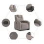 Reclining and elevating armchair in gray taupe fabric by , Armchairs - Ref: Foro24-3204376, Price: 279,97 €, Discount: %