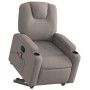 Reclining massage chair with lift in gray taupe fabric by , Armchairs - Ref: Foro24-3204388, Price: 306,93 €, Discount: %