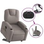 Reclining massage chair with lift in gray taupe fabric by , Armchairs - Ref: Foro24-3204388, Price: 306,93 €, Discount: %