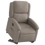 Elektrischer verstellbarer Aufstehsessel aus grauem Taupe-Stoff. von , Sessel - Ref: Foro24-3204196, Preis: 325,90 €, Rabatt: %
