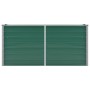Arriate de jardín de acero galvanizado verde 160x40x77 cm de vidaXL, Maceteros y jardineras - Ref: Foro24-44849, Precio: 57,1...