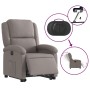 Electric reclining and lift chair in taupe gray fabric by , Armchairs - Ref: Foro24-3204196, Price: 339,84 €, Discount: %