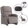Electric reclining and lift chair in taupe gray fabric by , Armchairs - Ref: Foro24-3204196, Price: 325,31 €, Discount: %