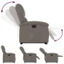 Electric reclining and lift chair in taupe gray fabric by , Armchairs - Ref: Foro24-3204196, Price: 325,31 €, Discount: %