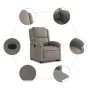 Electric reclining and lift chair in taupe gray fabric by , Armchairs - Ref: Foro24-3204196, Price: 325,31 €, Discount: %