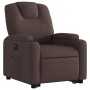 Dark brown fabric reclining electric armchair by , Armchairs - Ref: Foro24-3204397, Price: 313,84 €, Discount: %